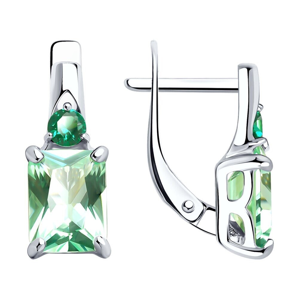 Damen Ohrringe 925 Silber Zirkonia