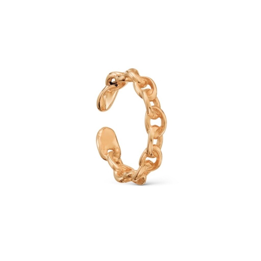 Серьга из красного золота
