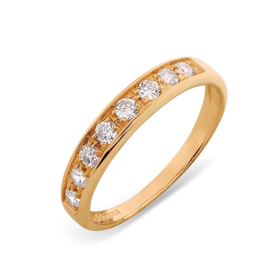 Damen Ring mit Zirkonia | 585 Rotgold