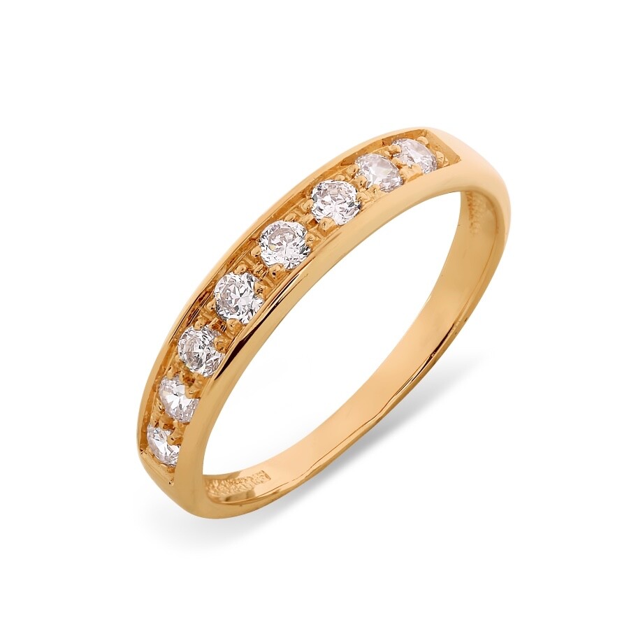 Ring 585 Rotgold rhodiniert mit Zirkonia