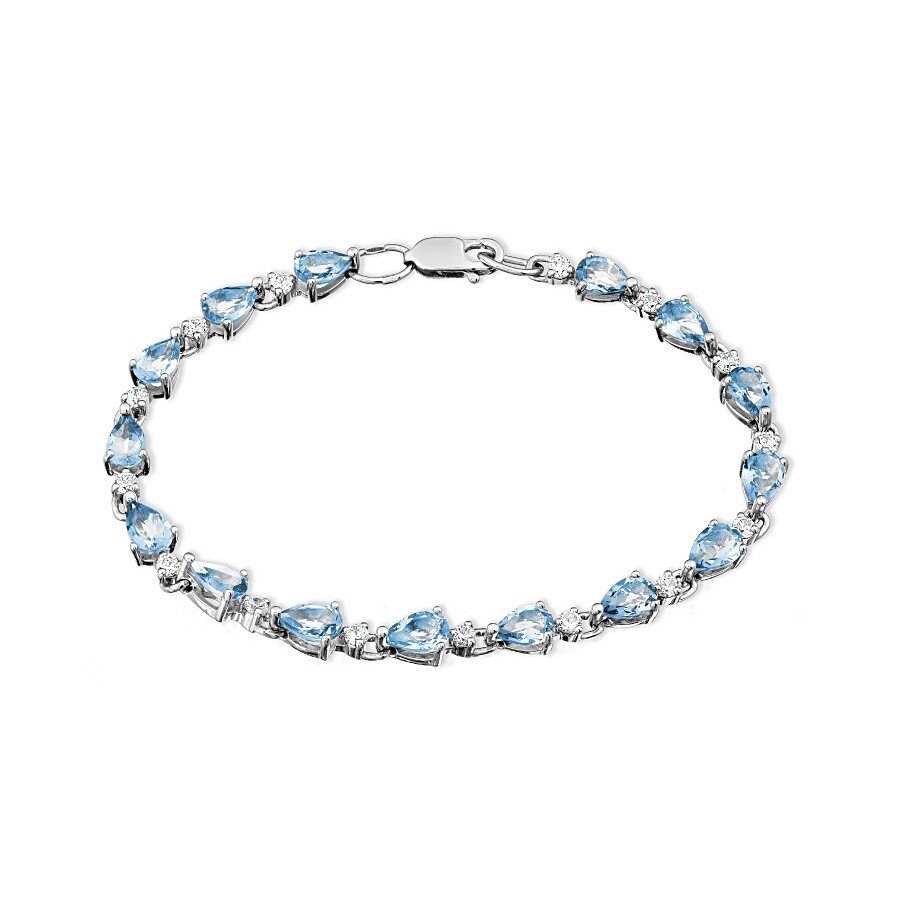 Armband 925 Silber mit Topas und Zirkonia