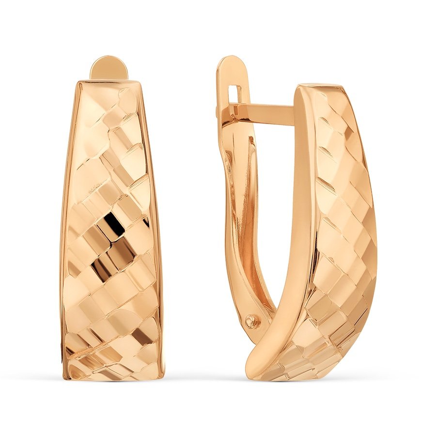 Damen Ohrhänger 585 Rotgold Diamantiert