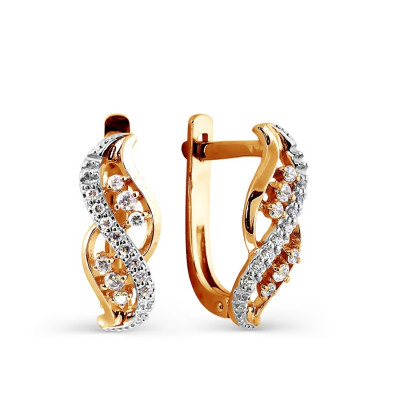 Damen Ohrringe mit Zirkonia