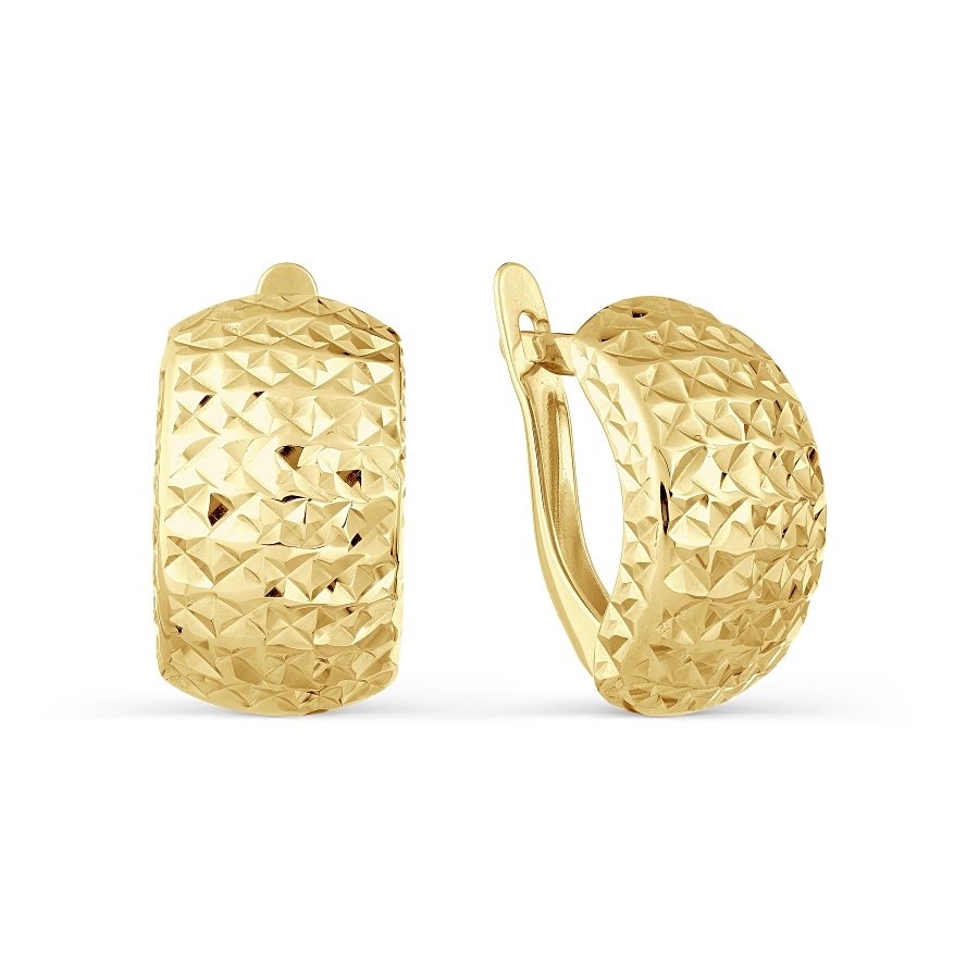 Серьги из желтого золота