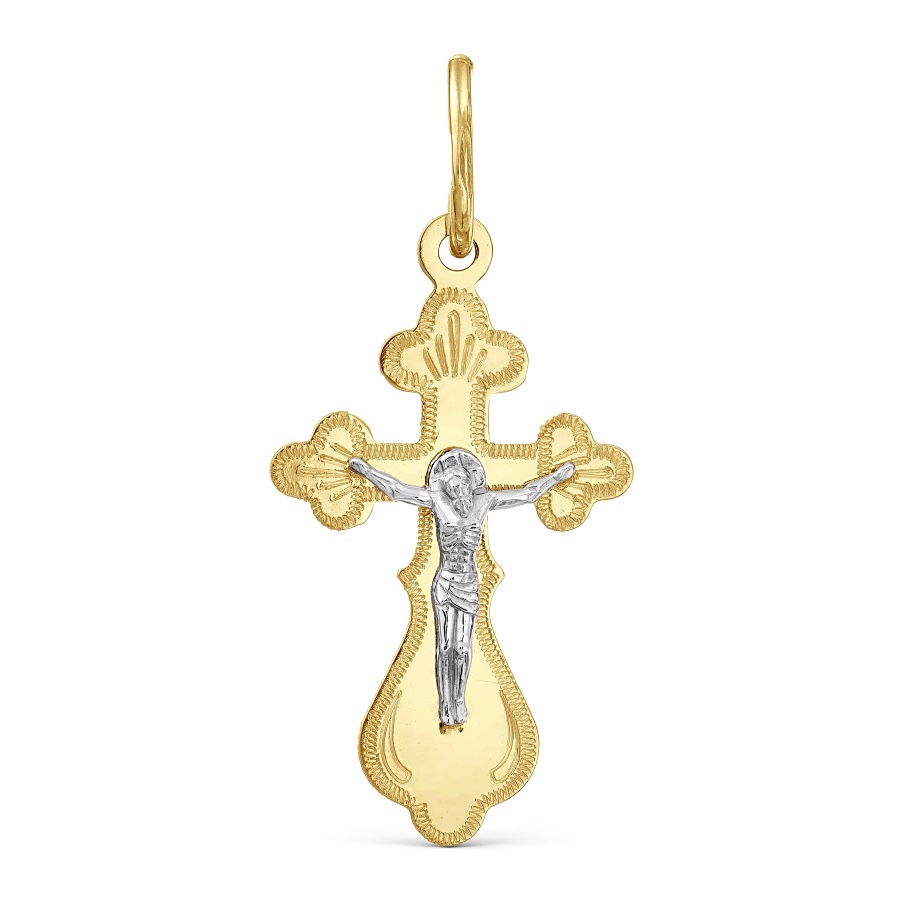 Крестик-подвеска из золота православный