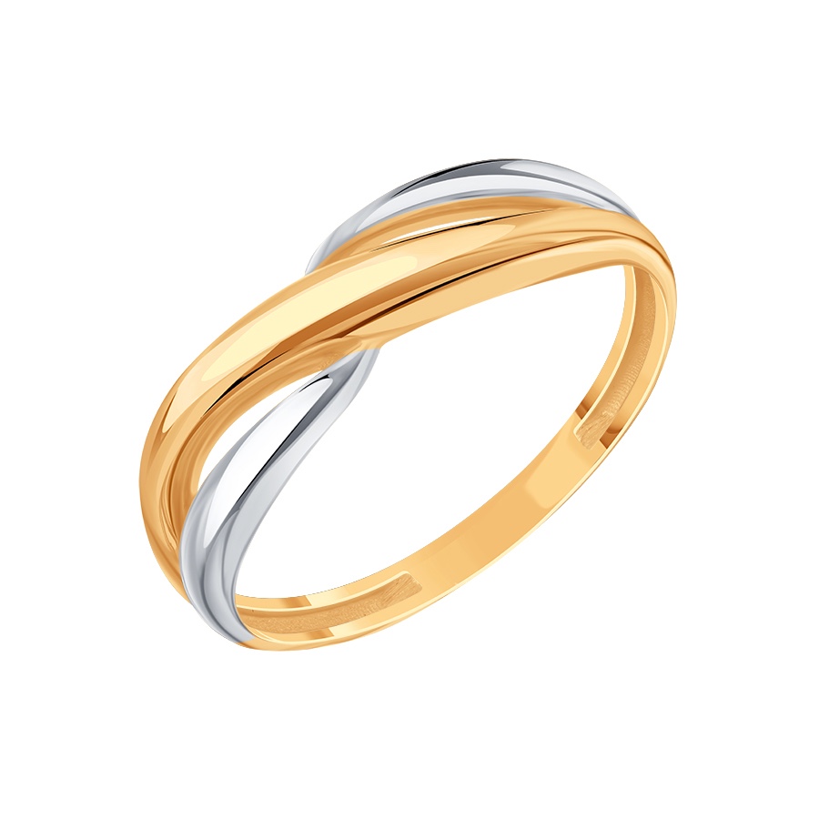 Damen Ring 585 Rotgold Bicolor Damen Ring 585 Rotgold Bicolor
