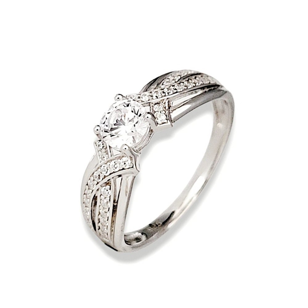 Damen Ring 925 Silber Zirkonia