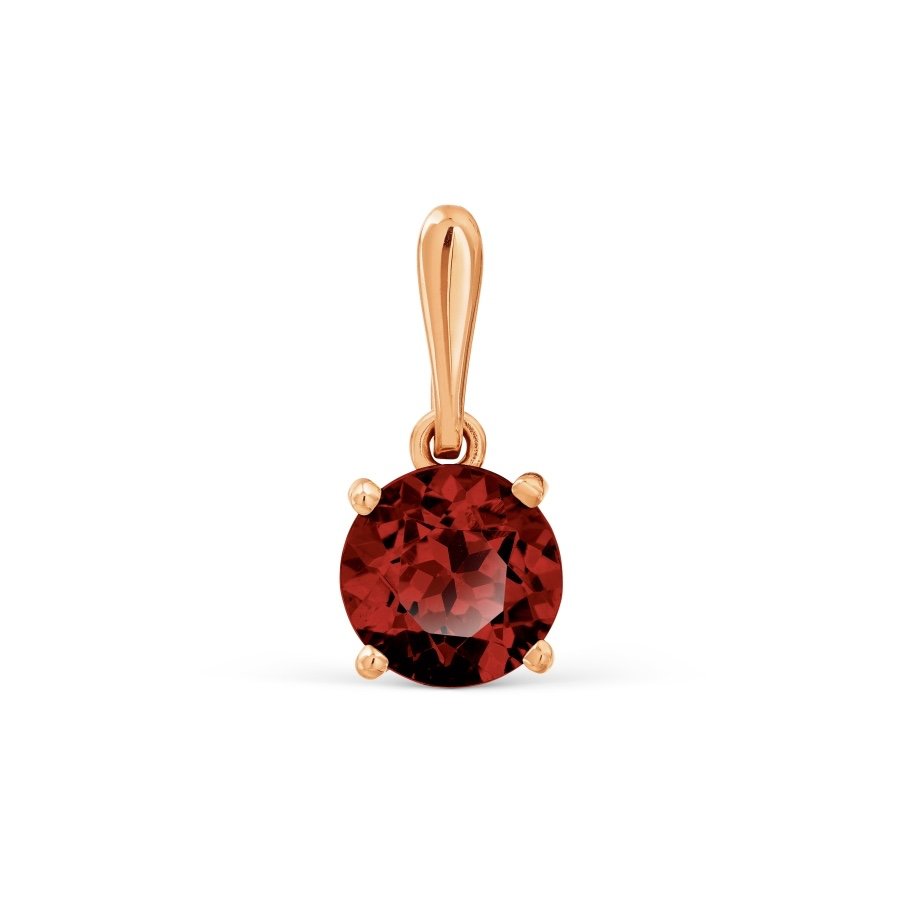 Kettenanhänger 585 Rotgold mit Granat
