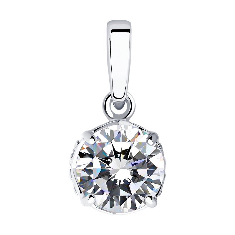 Kettenanhänger mit Zirkonia - 925 Silber