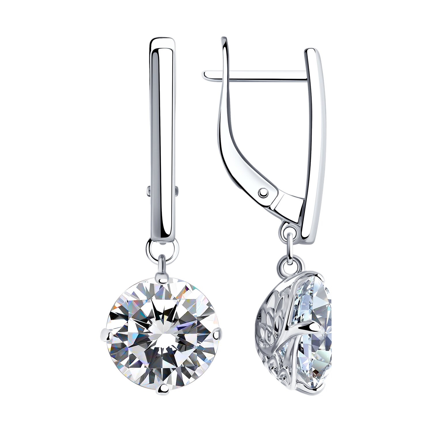 Paar Ohrhänger 925 Silber mit Zirkonia Paar Ohrhänger 925 Silber mit Zirkonia