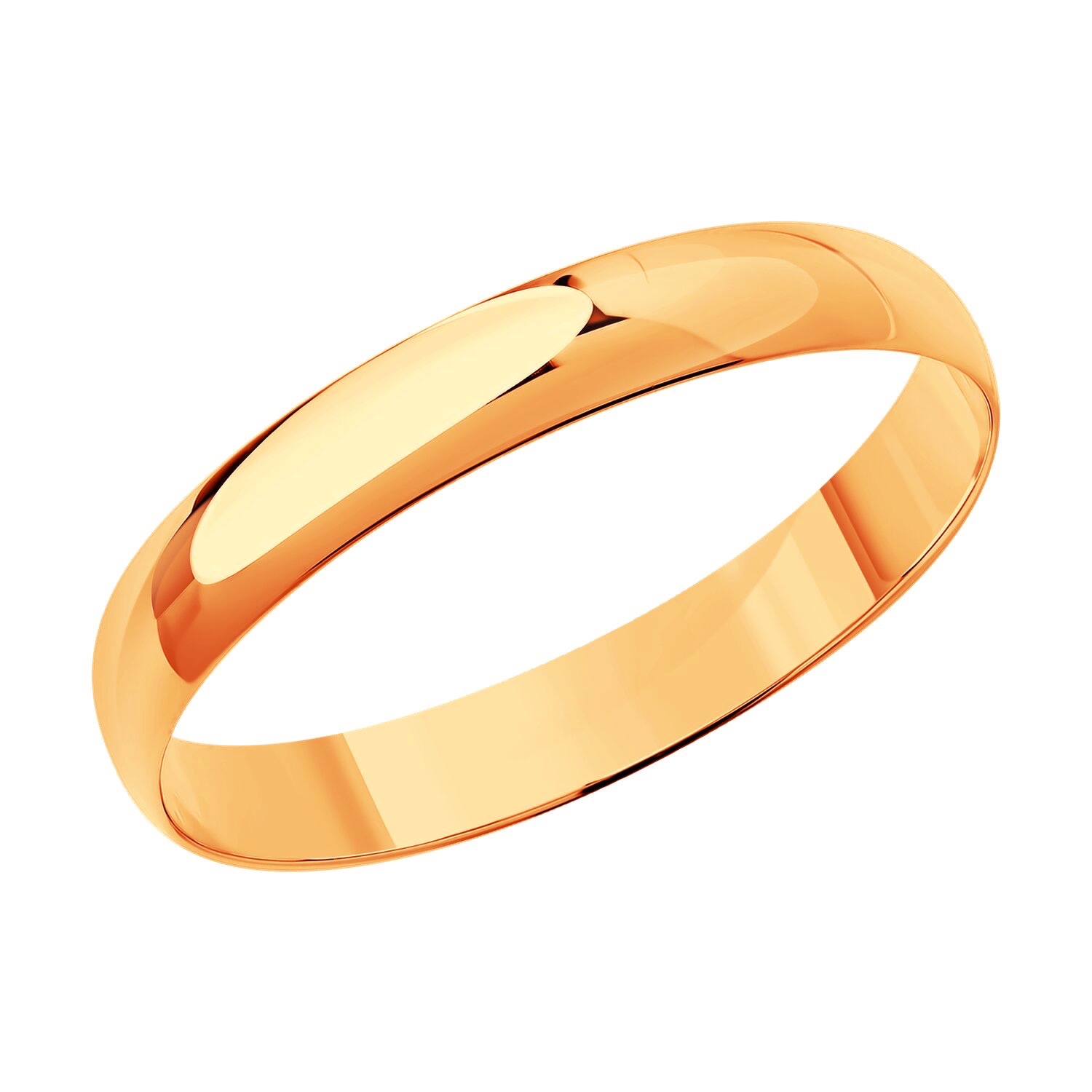 Ehering 585 Rotgold poliert 4 mm Ehering 585 Rotgold poliert 4 mm