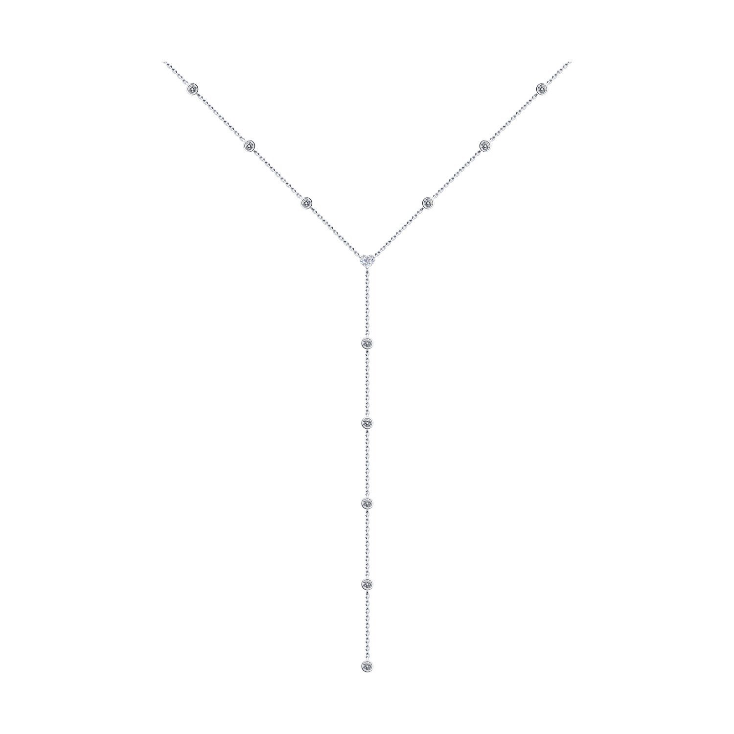 Collier Halskette aus 925 Silber mit Zirkonia