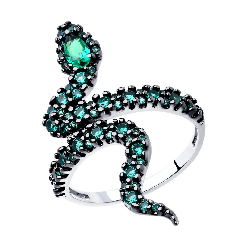 Damen Ring "Schlange" 925 Silber mit Zirkonia Damen Ring "Schlange" 925 Silber mit Zirkonia