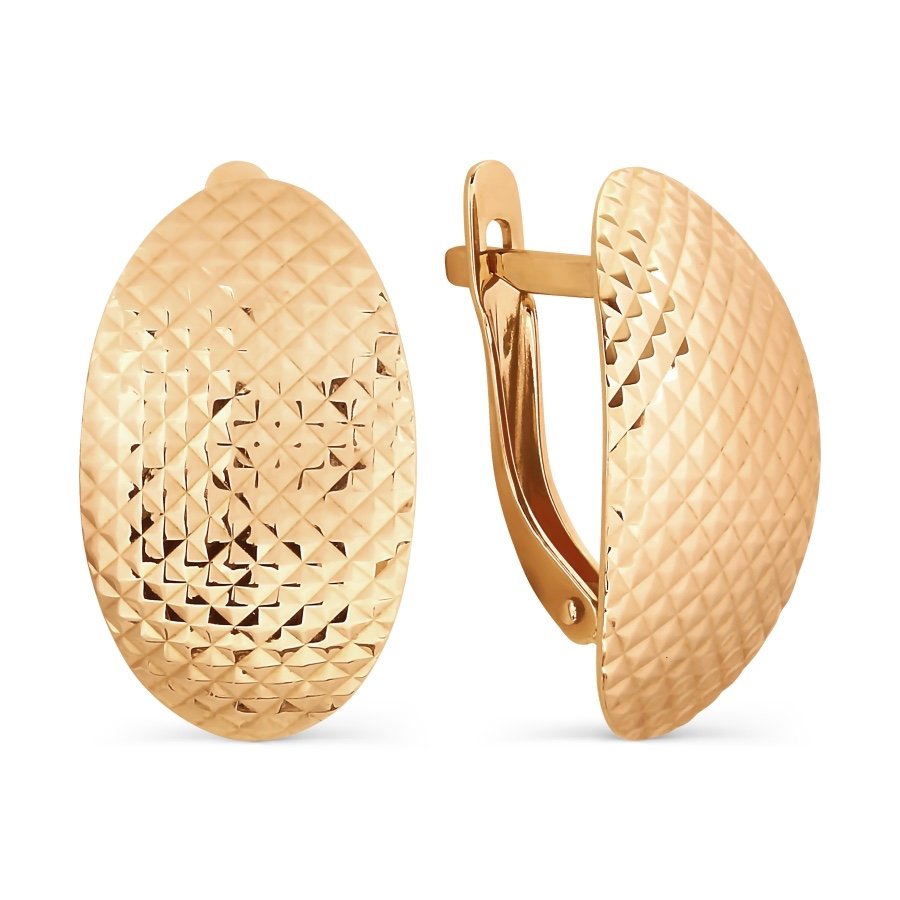Ohrringe 585 Rotgold 14 Karat Diamantiert