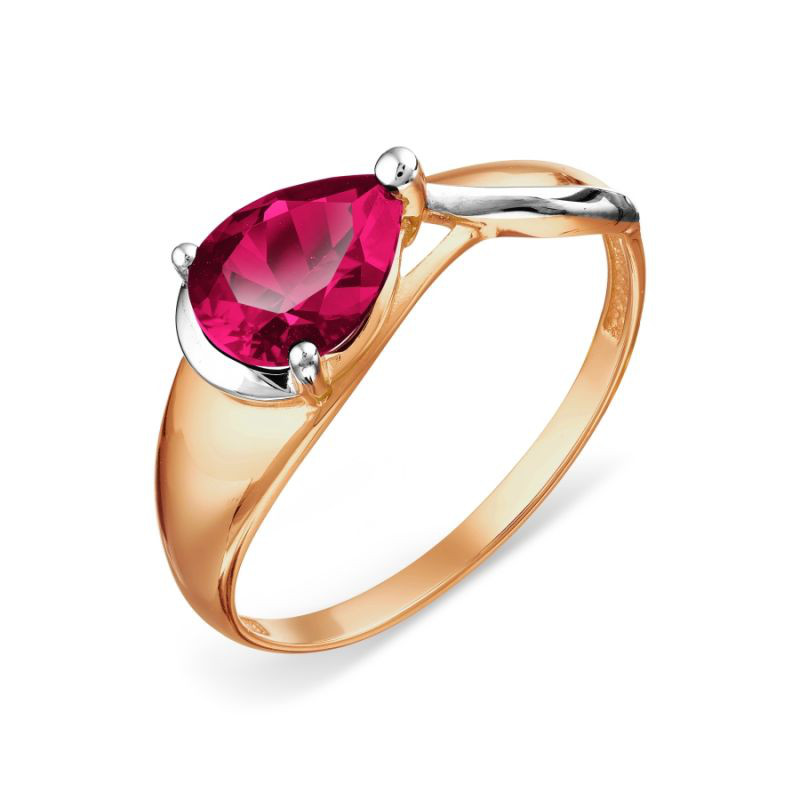 Damen Ring 585 Rotgold Rubin