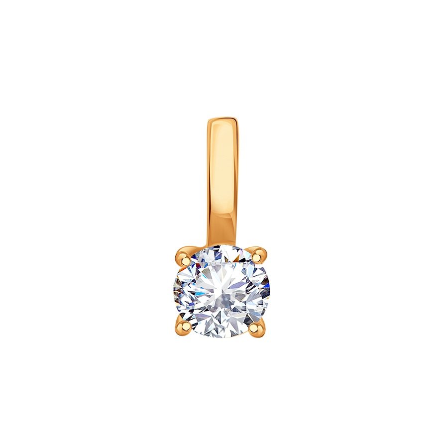 Ketten Anhänger 585 Rotgold Zirkonia
