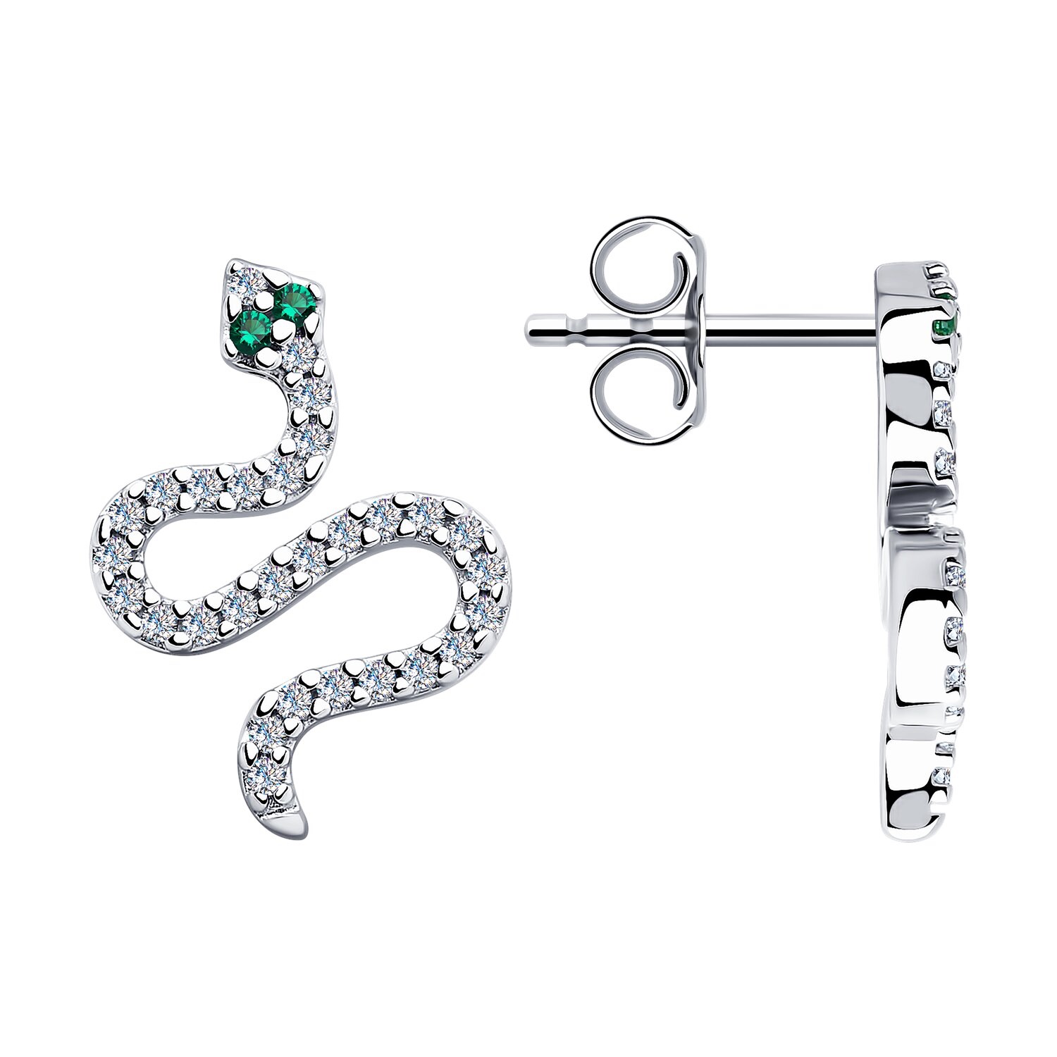 Paar Ohrstecker 925 Silber mit Zirkonia