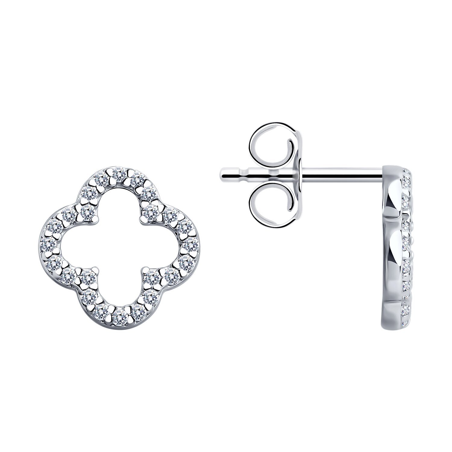 Paar Ohrstecker 925er Silber mit Zirkonia