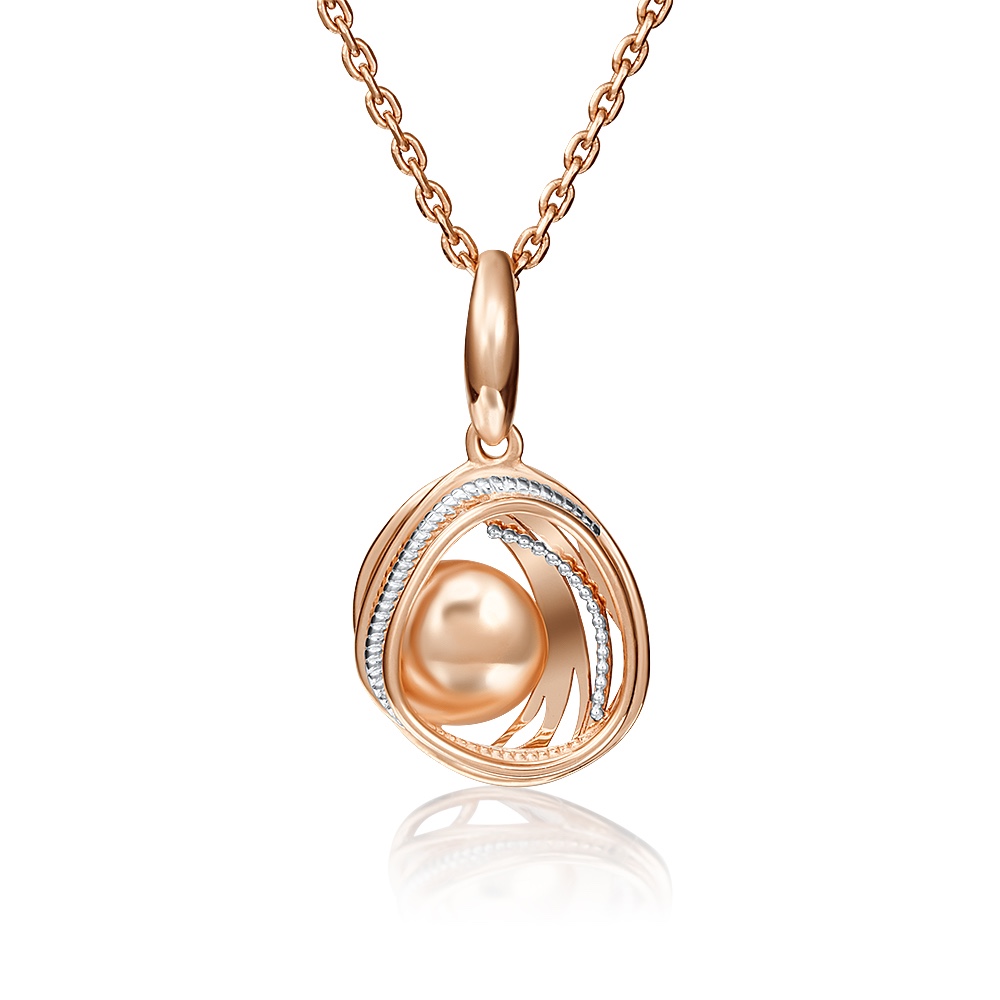 Ketten Anhänger aus 585 Rotgold Bicolor