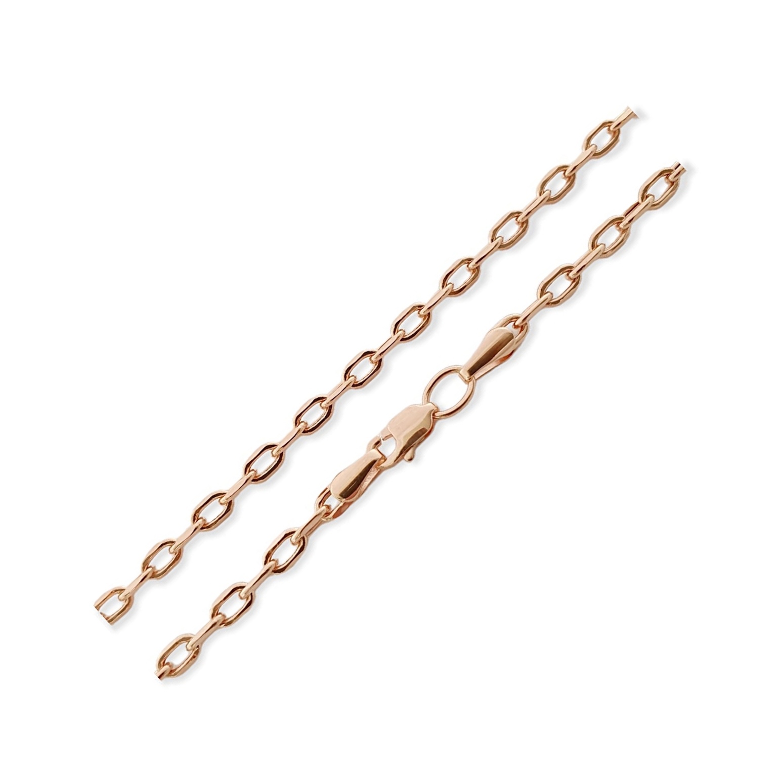 Цепь "Якорь" из русского красного золота 585 пробы Цепь "Якорь" из русского красного золота 585 пробы