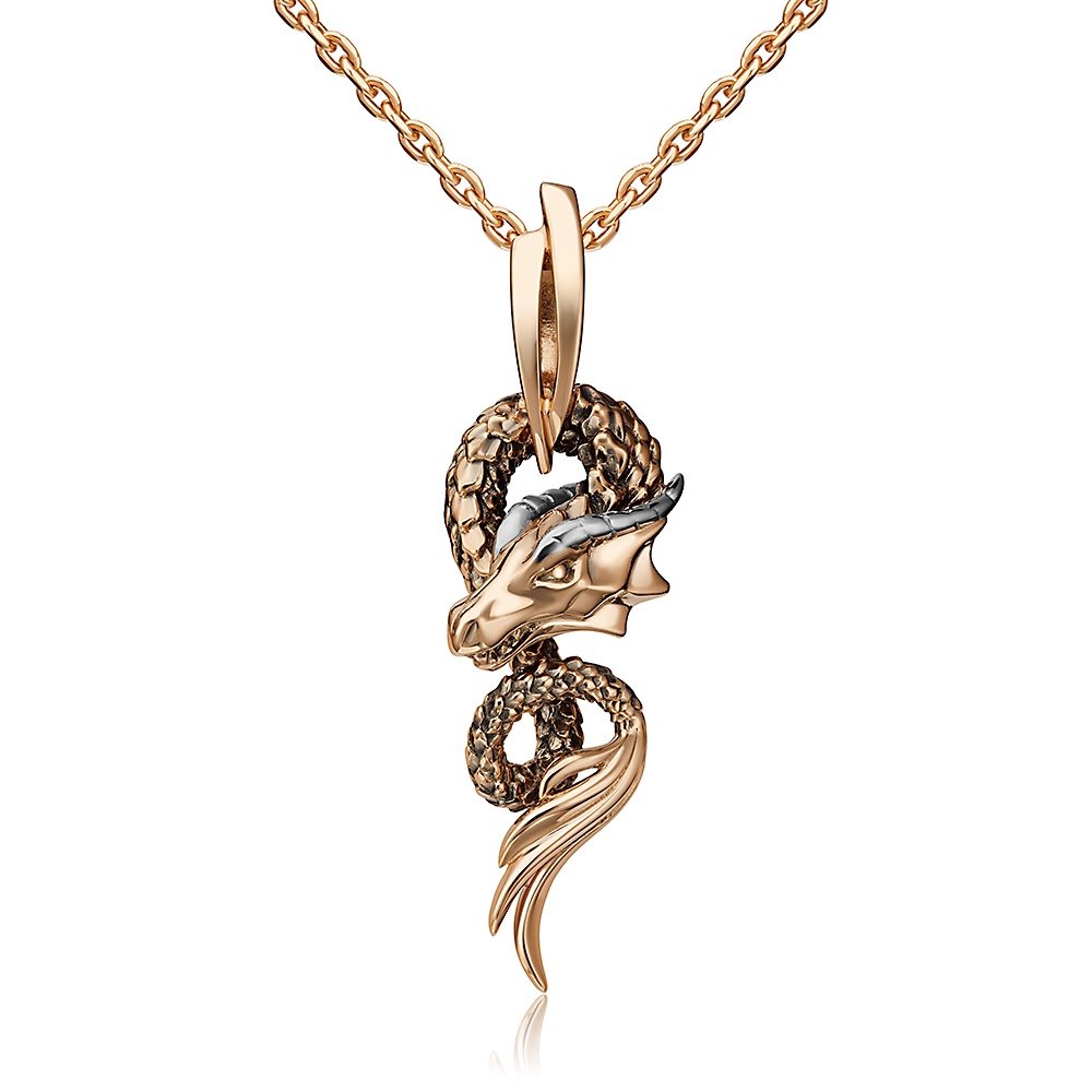 Ketten Anhänger Drache 585 Rotgold