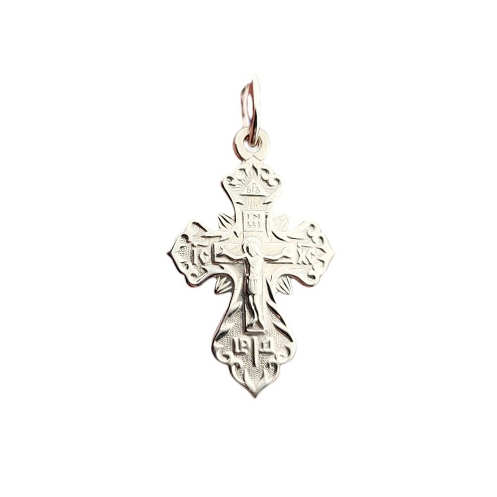Kreuz Anhänger 925 Silber Orthodox