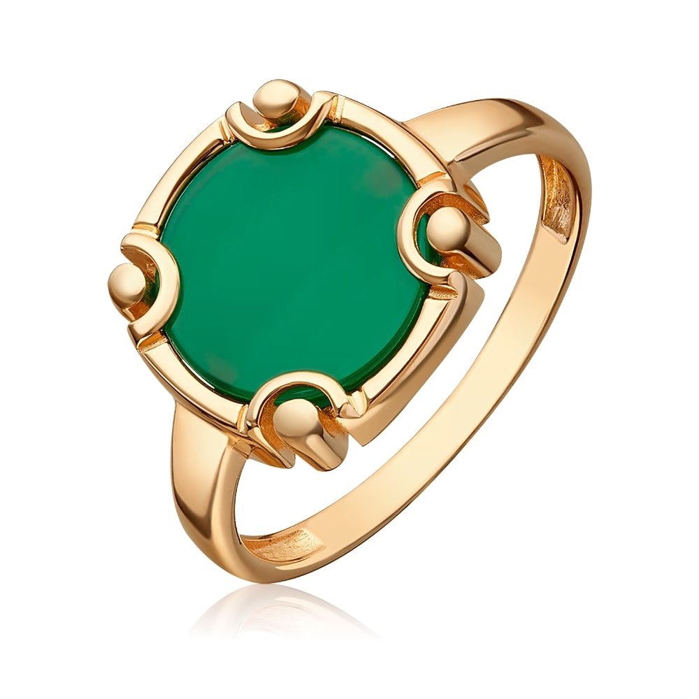 Damen Ring 585er Rotgold mit Achat