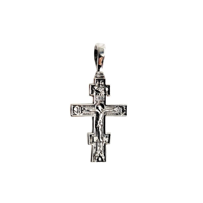 Kreuz Anhänger mit Jesus 925 Silber Orthodox
