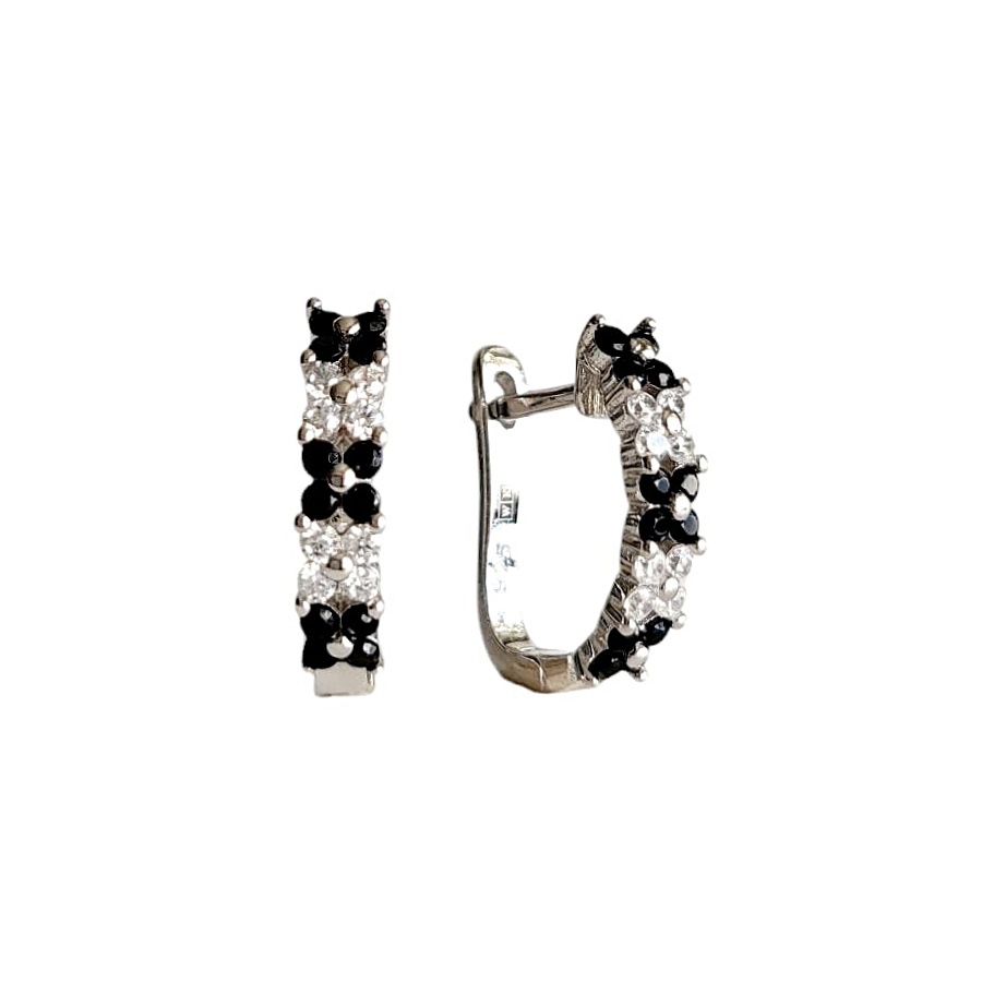Damen Ohrringe 925 Silber Zirkonia