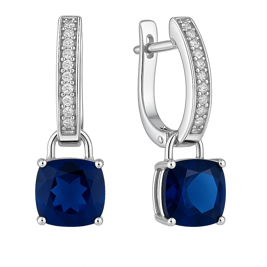 Kinder & Damen Ohrringe 925 Silber Zirkonia