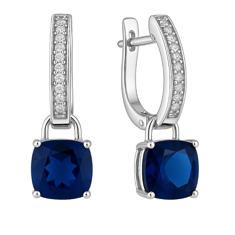 Kinder & Damen Ohrringe 925 Silber Zirkonia