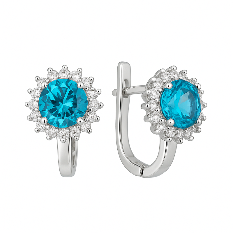Ohrringe 925 Silber Zirkonia