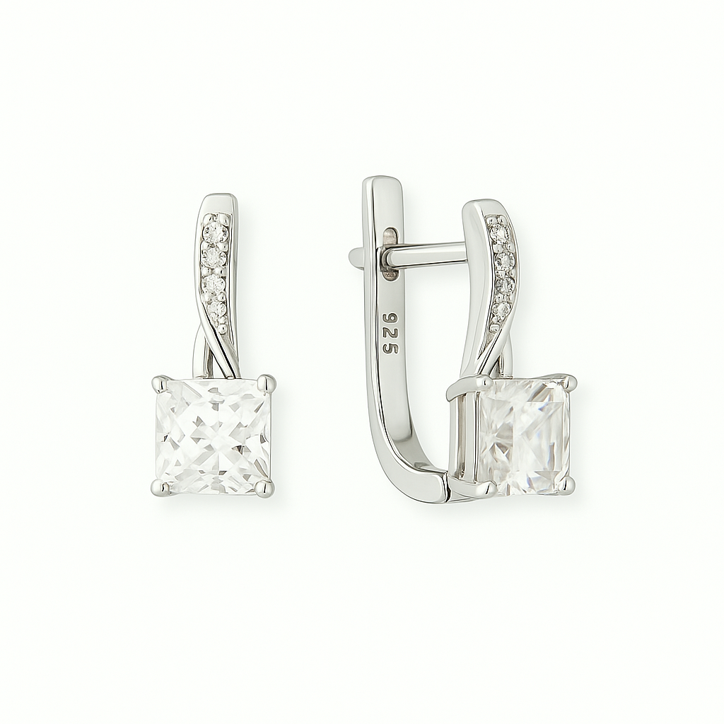Ohrringe 925er Silber mit Zirkonia
