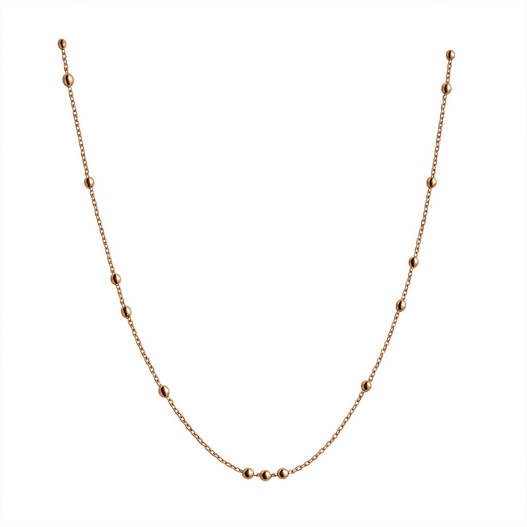 Kette Kugeln 585 Rotgold Halskette Collier Kette Kugeln 585 Rotgold Halskette Collier
