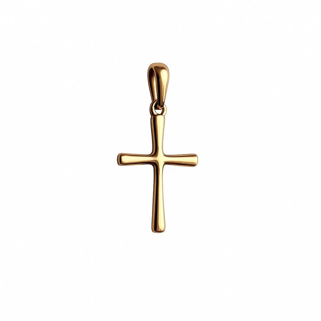Kreuz Anhänger 585 Rotgold