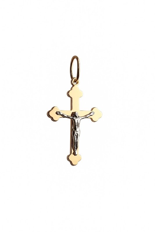 Kreuz Anhänger 585 Rotgold