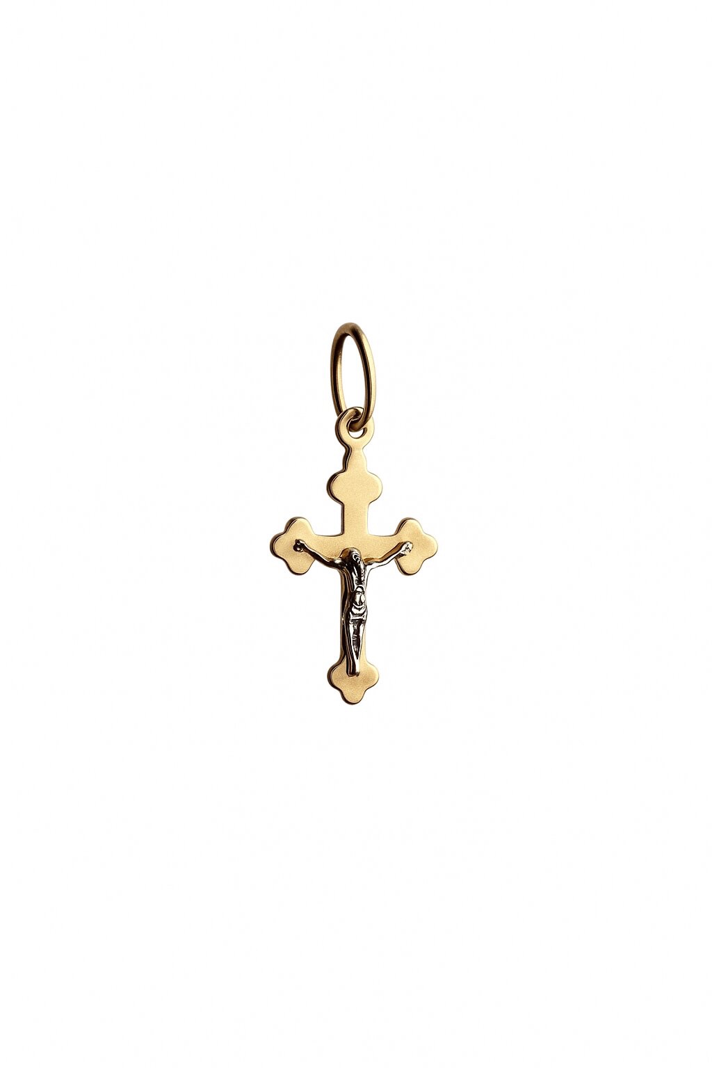 Kreuzanhänger aus Rotgold 585
