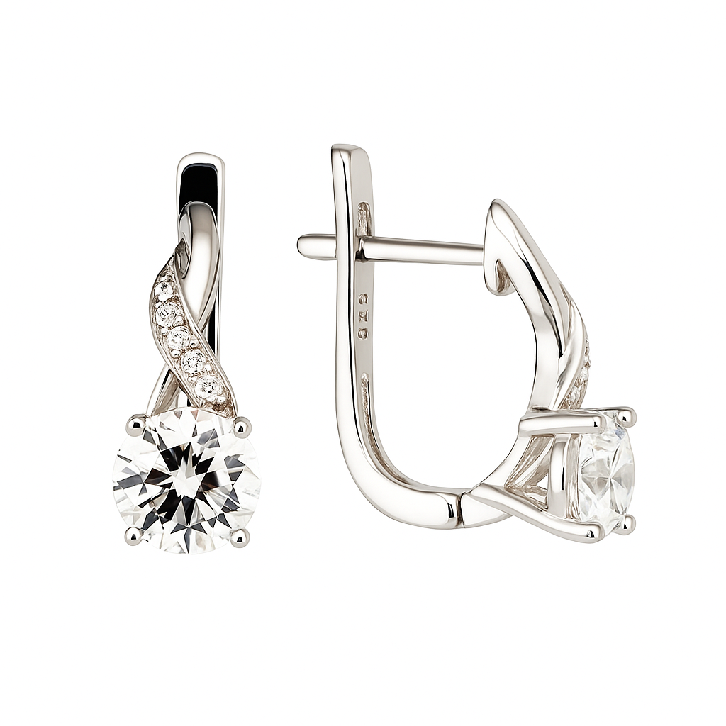 Ohrringe 925er Silber mit Zirkonia