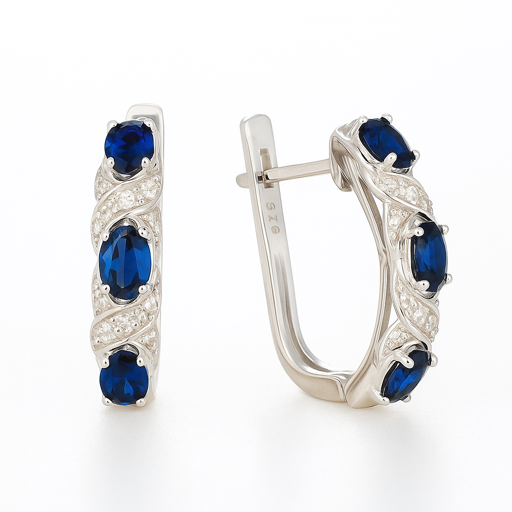 Ohrringe 925 Silber Zirkonia