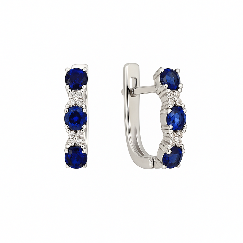 Ohrringe 925 Silber Zirkonia