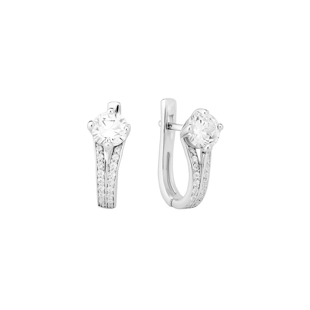 Ohrringe 925er Silber mit Zirkonia