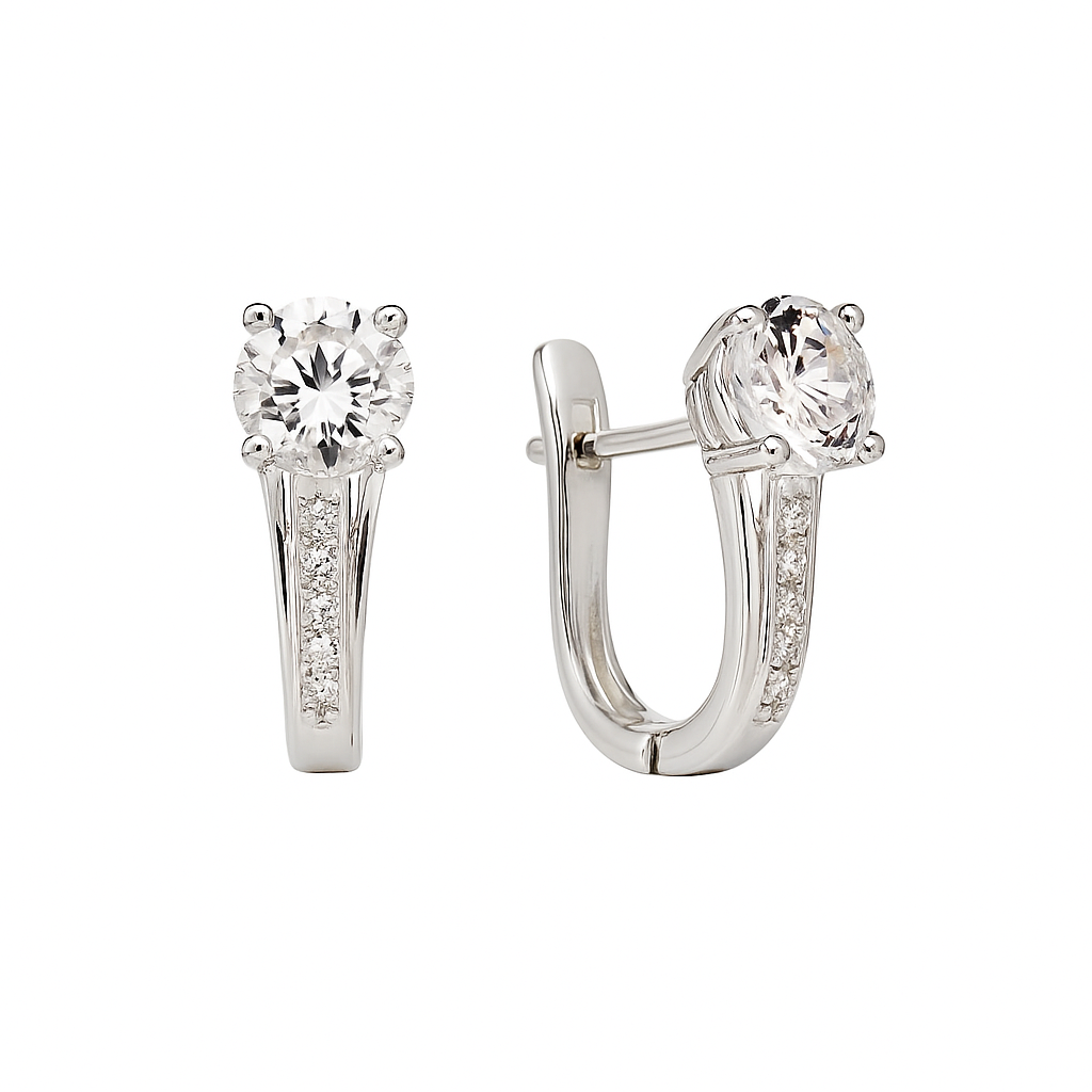 Ohrringe 925er Silber mit Zirkonia