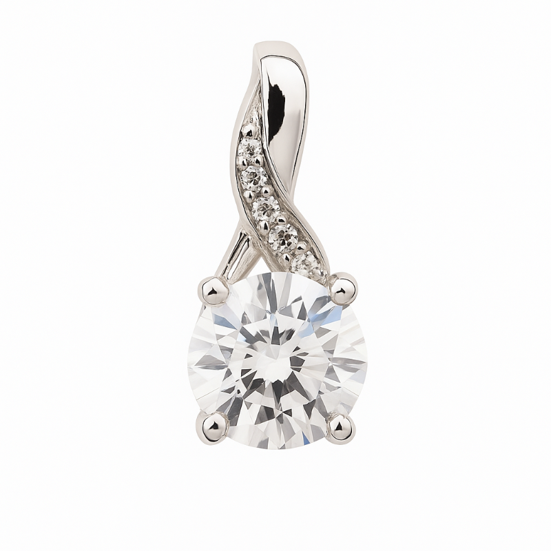 Kettenanhänger 925 Silber mit Zirkonia