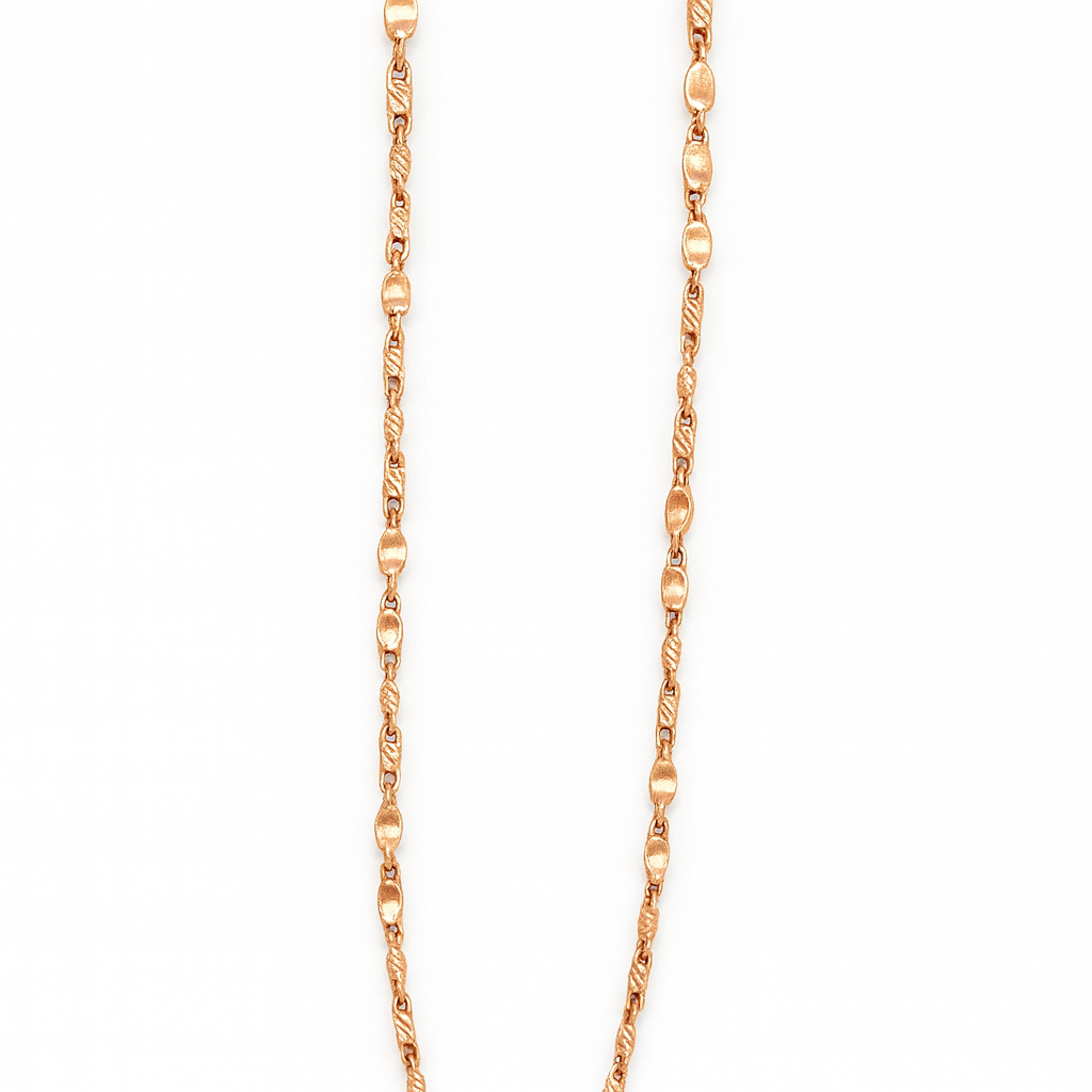 Kette Halskette 585er Rotgold Plättchen Kette Halskette 585er Rotgold Plättchen