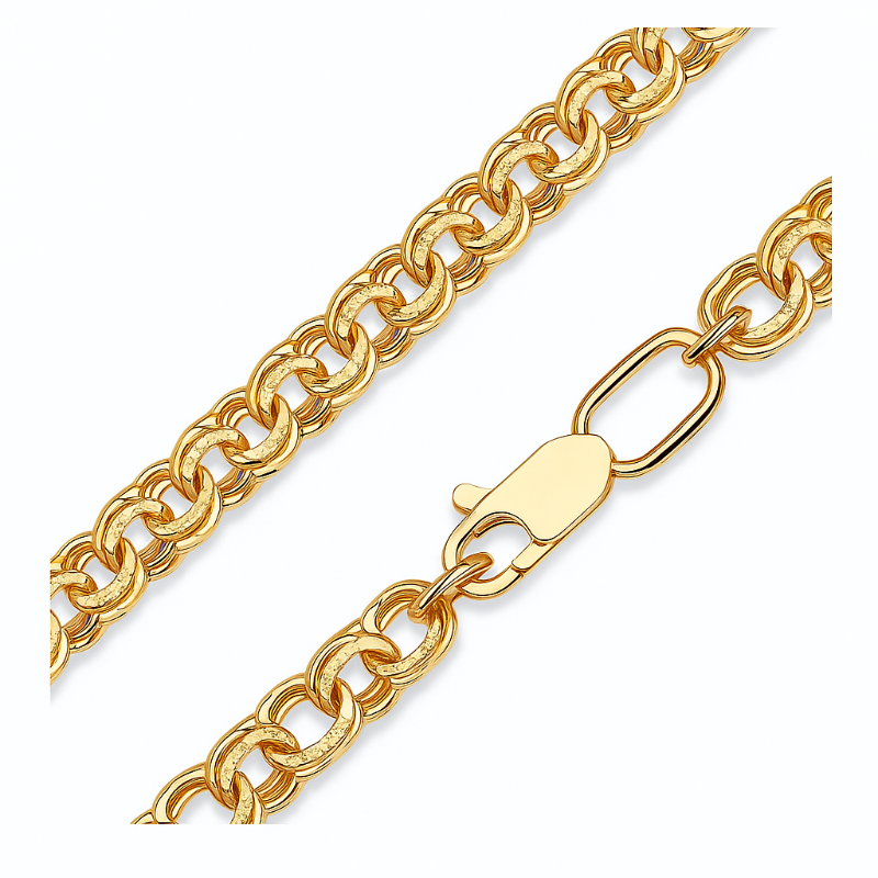 Halskette 585 Gelbgold Bismarck / Garibaldi