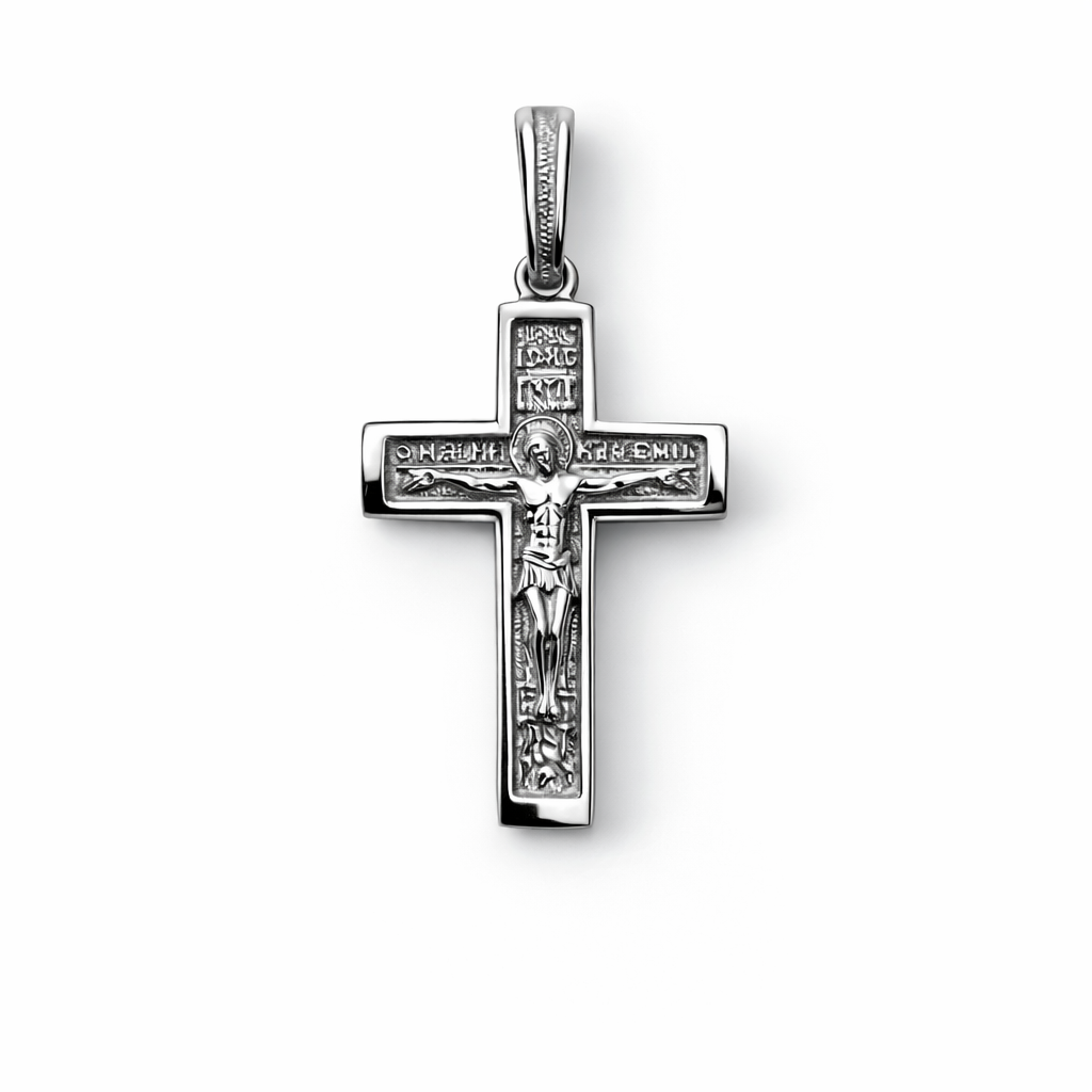 Orthodoxes Kreuz aus 925 Silber