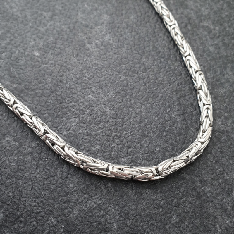 Silberkette Königskette rund aus 925 Silber