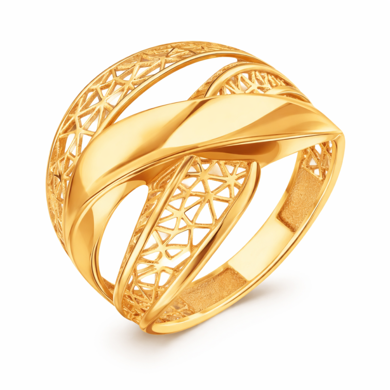 Filigraner Ring aus Rotgold 585