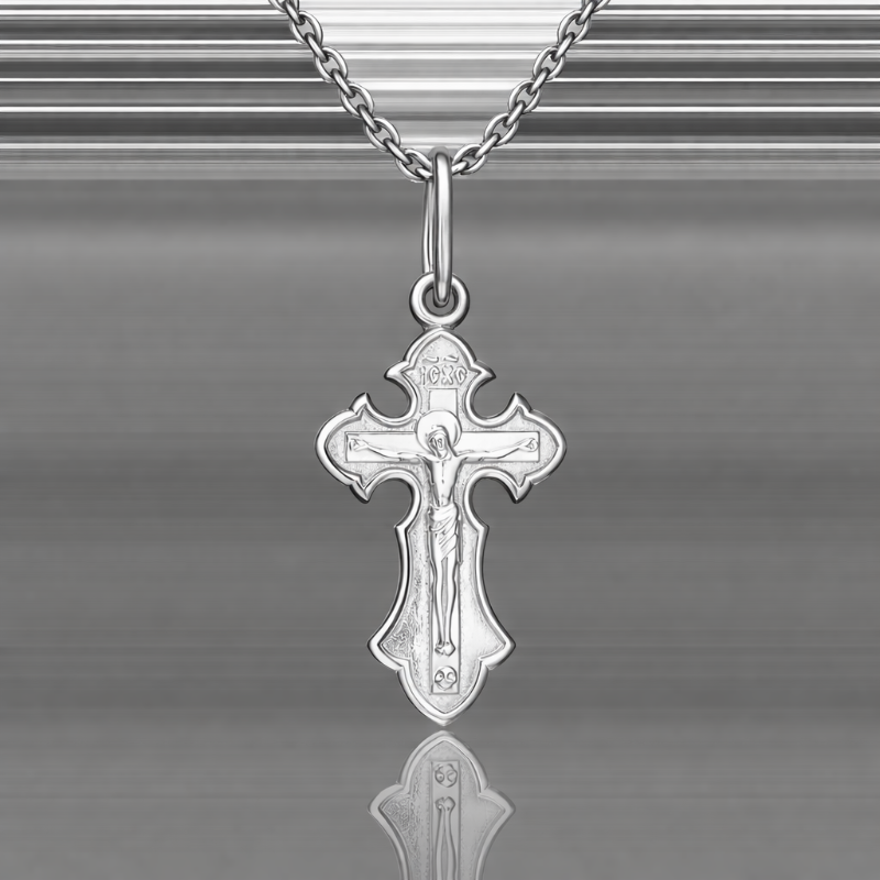 Orthodoxes Kreuz 925 Silber