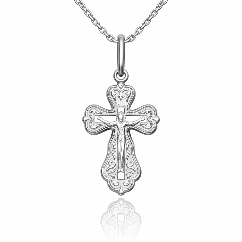 Православный крест из красного золота 585 пробы